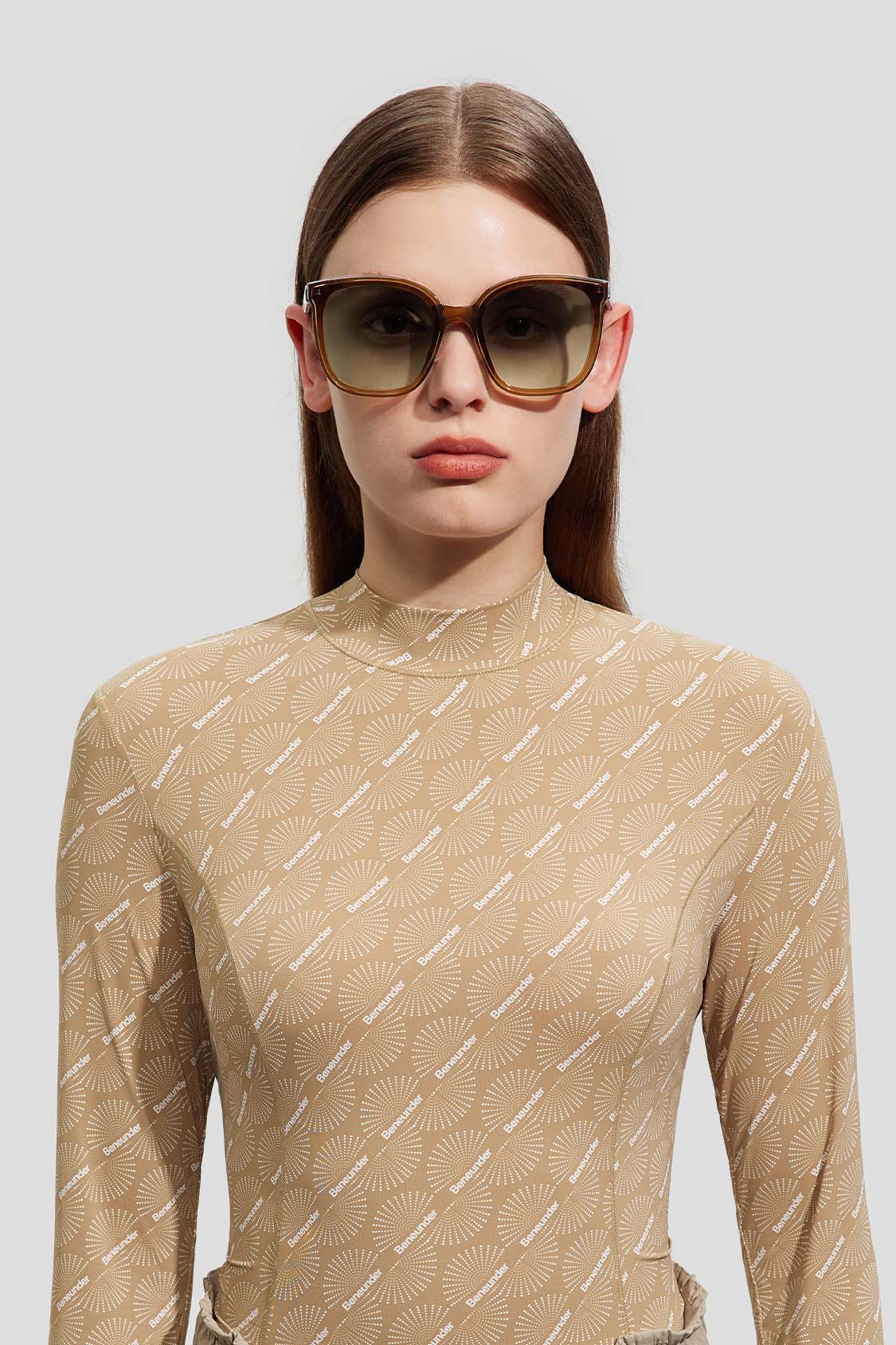 beneunder women's sunglasses #color_deep brown
