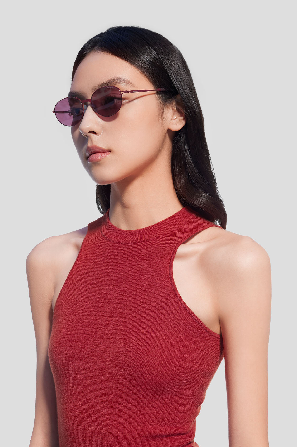 beneunder women's sunglasses #color_plum wine red