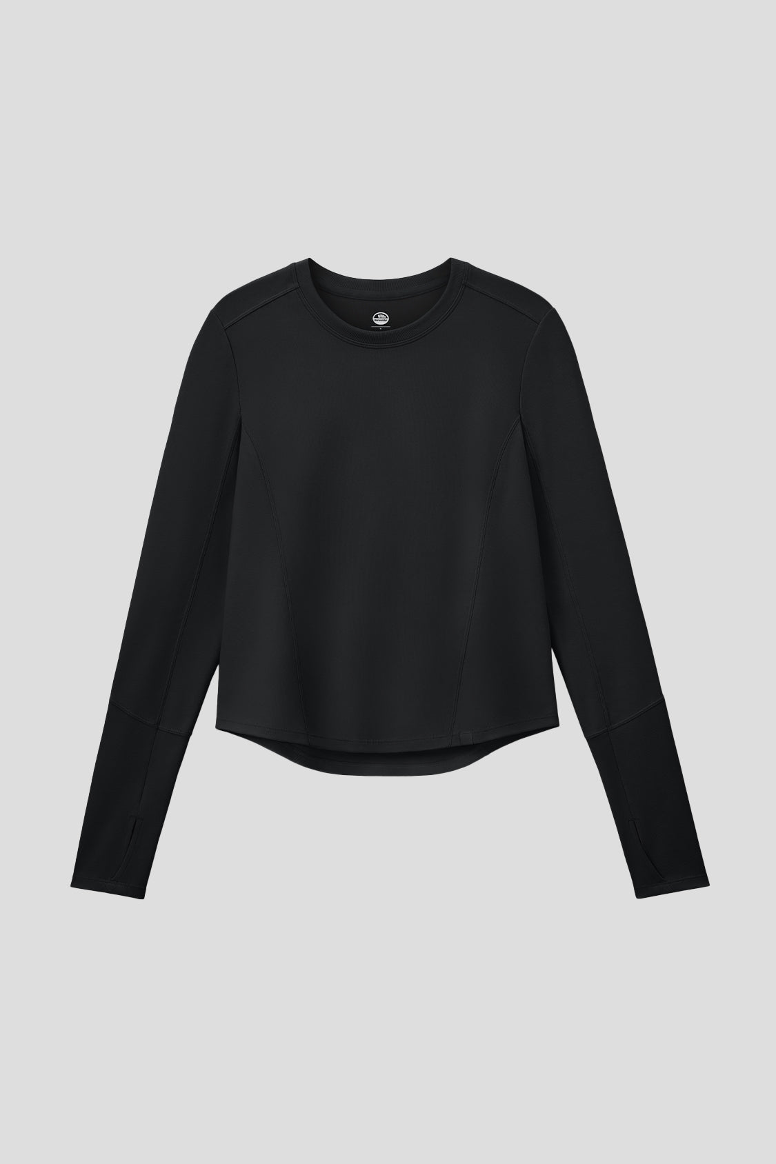 beneunder women's double layer elastic cotton slim fit t-shirt #color_misty dusk black