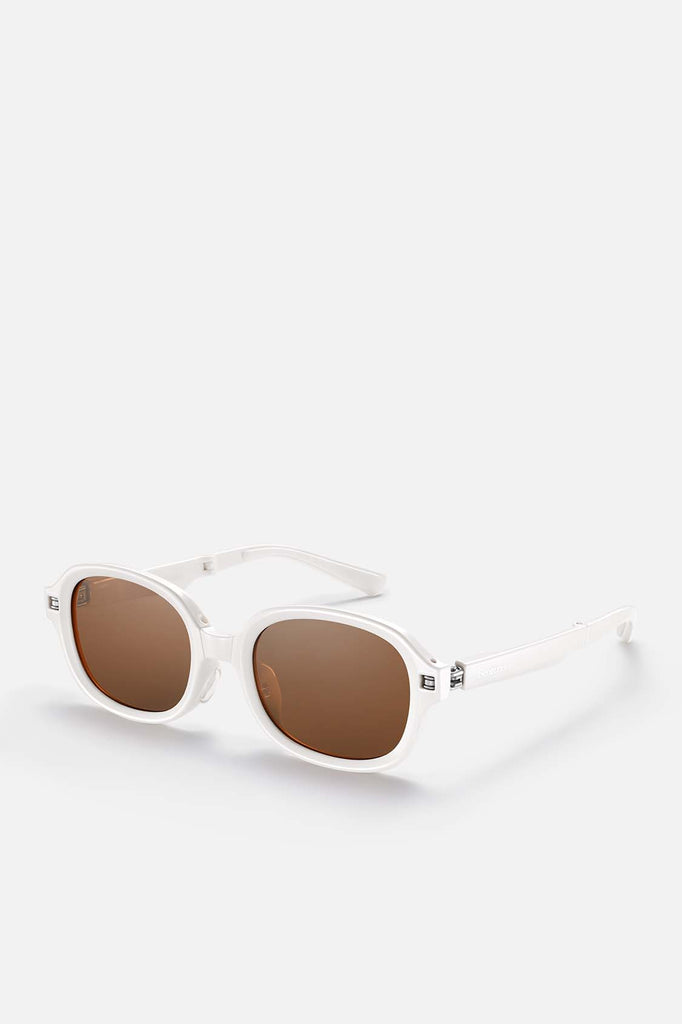 beneunder unisex down clarion folding classic sunglasses #color_cloudy white