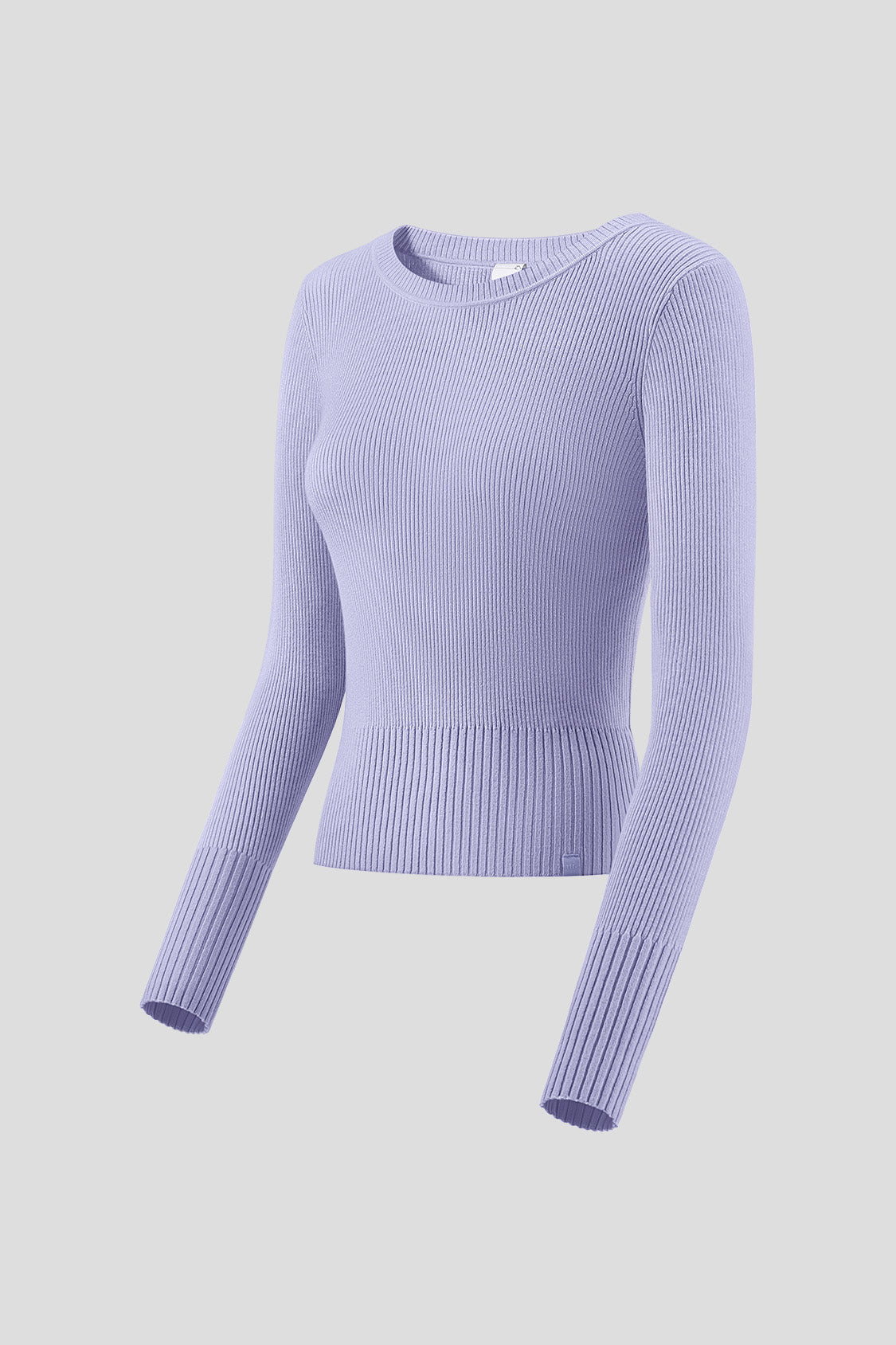 women's short-length tech wool long-sleeve sweater #color_mauve
