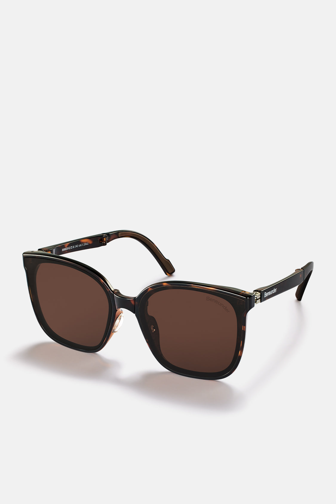 beneunder men's neonspace polarized folding sunglasses shades for women men #color_leopard brown