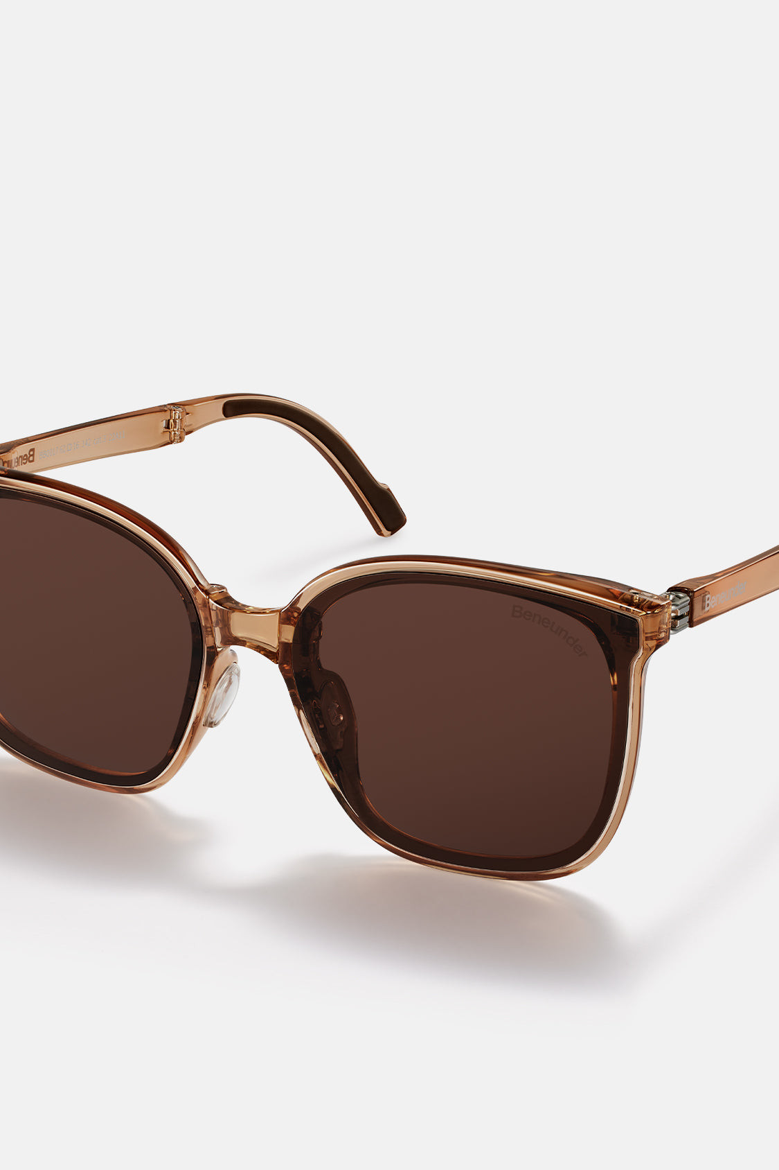 beneunder men's neonspace polarized folding sunglasses shades for women men #color_osmanthus brown