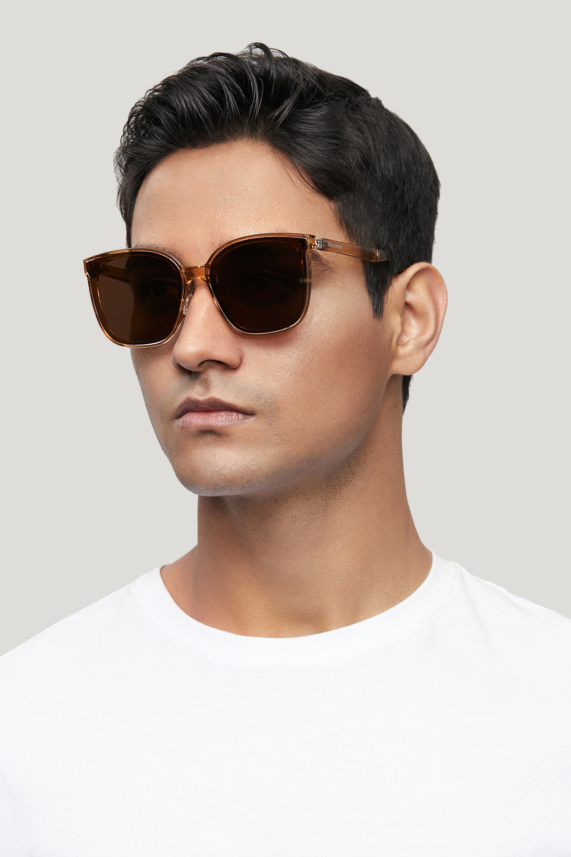 beneunder men's neonspace polarized folding sunglasses shades for women men #color_osmanthus brown