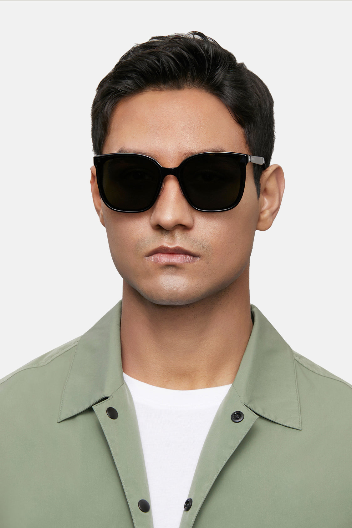 beneunder men's neonspace polarized folding sunglasses shades for women men #color_black