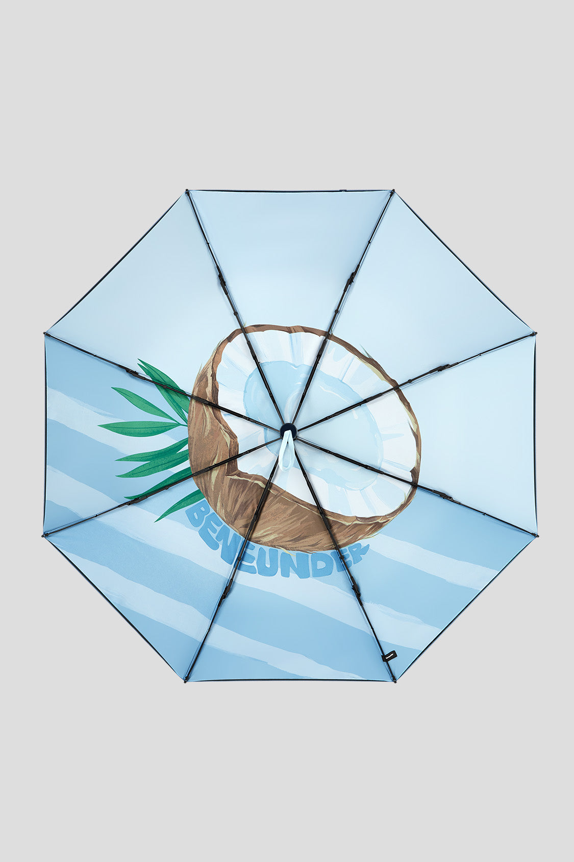 beneunder upf50+ uv sun protection all weather umbrella #color_icy coconut