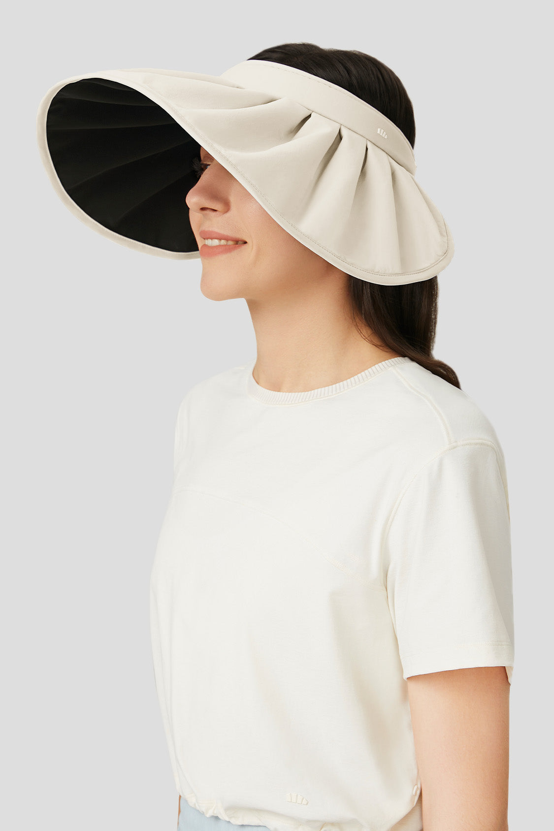 sun hat beneunder women's uv sun protection gardening bucket hat #color_light beige
