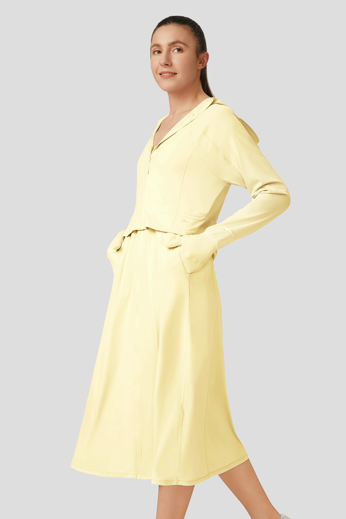 beneunder women's uv protection jacket #color_pudding yellow