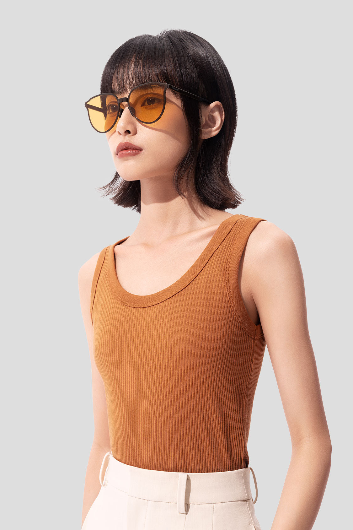 beneunder ultra-lightweight foldable sunglasses uv400 #color_amber tea