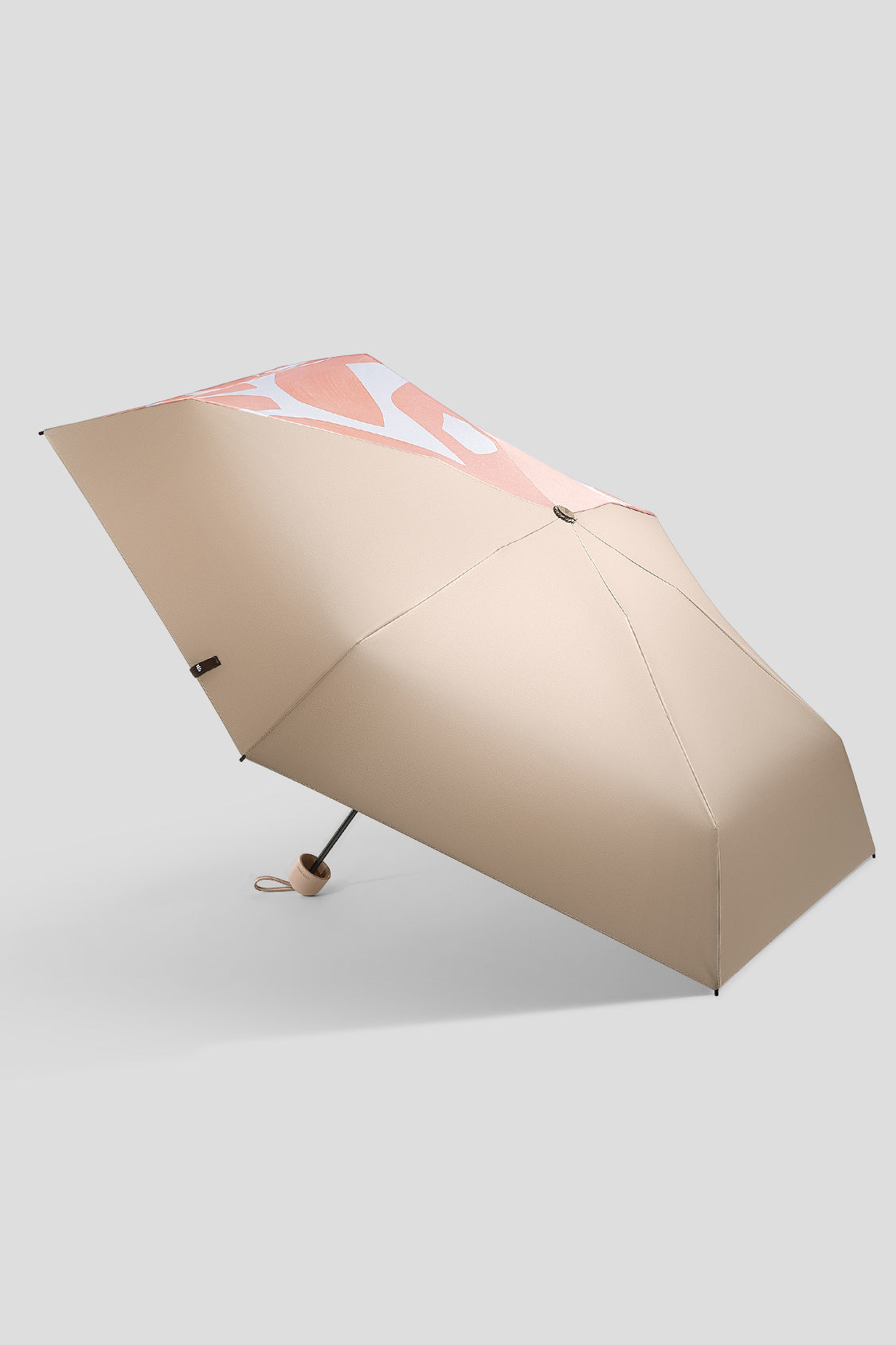all-weather umbrella beneunder upf50+ uv sun protection umbrella #color_brown-pink